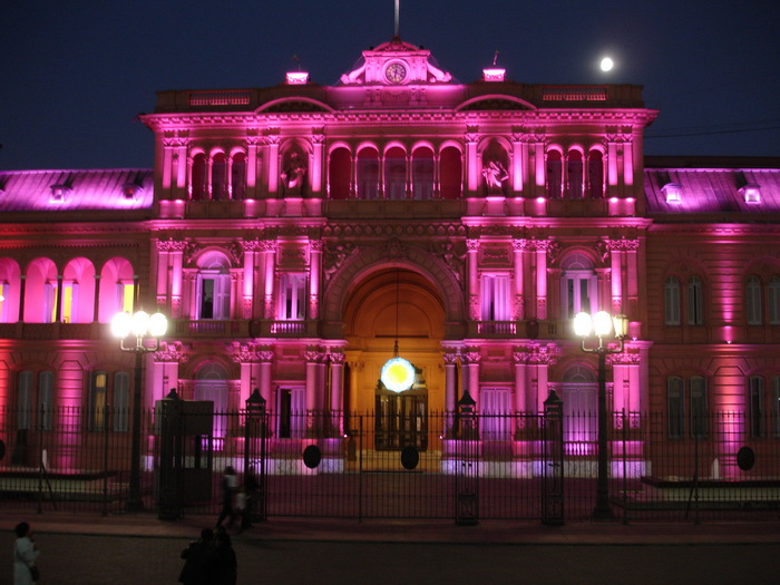 La Casa Rosada - vista nocturna